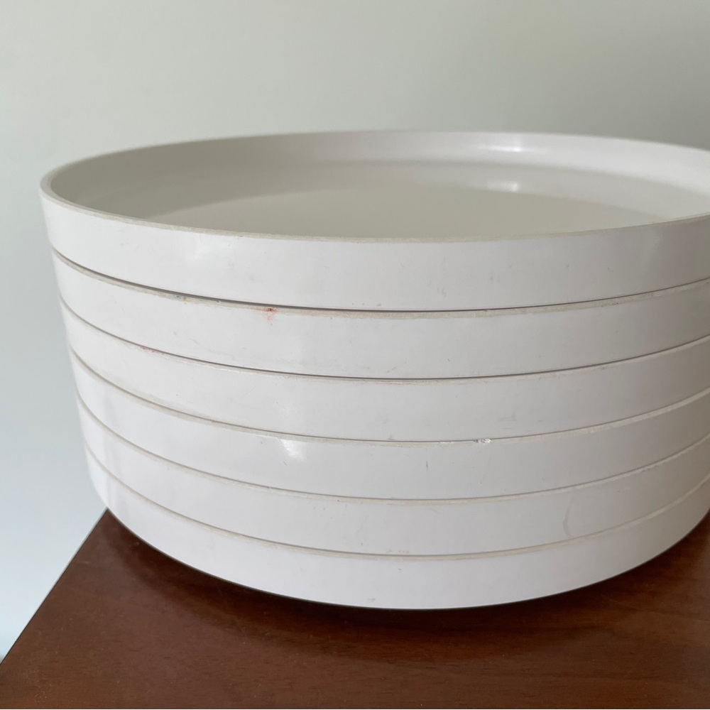 Set of 6 Vintage Heller Stacking Plates
